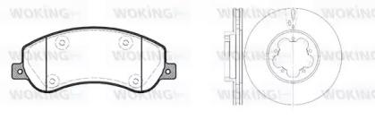 Woking 813503.00 Brake set discs pads Woking 813503.00 Brake set discs pads