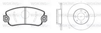 Woking 82723.00 Brake set discs pads