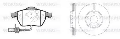Woking 82903.00 Brake set discs pads Woking 82903.00 Brake set discs pads