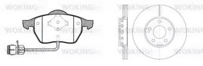 Woking 82903.01 Brake set discs pads Woking 82903.01 Brake set discs pads
