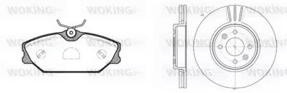 Woking 83083.02 Комплект гальмівних дисків з колодками