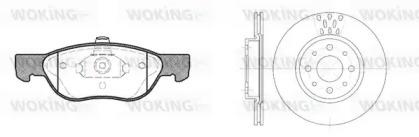 Woking 84873.00 Brake set discs pads Woking 84873.00 Brake set discs pads