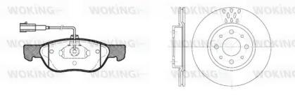 Woking 84873.03 Brake set discs pads