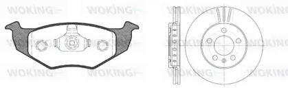 Woking 87093.06 Brake set discs pads Woking 87093.06 Brake set discs pads