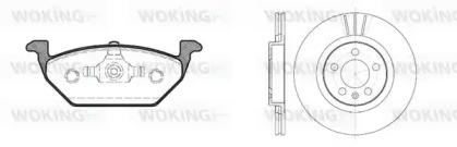 Woking 87333.00 Brake set discs pads