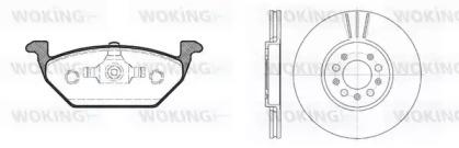 Woking 87333.06 Комплект гальмівних дисків з колодками