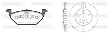 Woking 87333.07 Brake set discs pads Woking 87333.07 Brake set discs pads