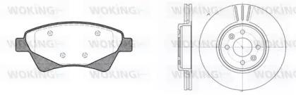 Woking 88763.03 Комплект гальмівних дисків з колодками Woking 88763.03 Комплект гальмівних дисків з колодками