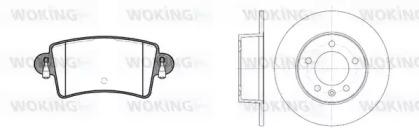Woking 89333.00 Комплект гальмівних дисків з колодками Woking 89333.00 Комплект гальмівних дисків з колодками
