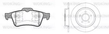 Woking 89423.01 Комплект гальмівних дисків з колодками Woking 89423.01 Комплект гальмівних дисків з колодками