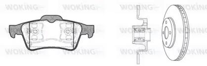Woking 89423.20 Комплект гальмівних дисків з колодками Woking 89423.20 Комплект гальмівних дисків з колодками