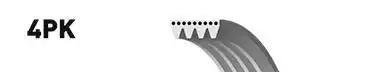 Gates 4PK1195 Belt v Gates 4PK1195 Belt v