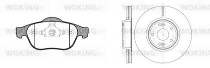 Woking 89433.00 Brake set discs pads
