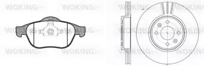 Woking 89433.01 Комплект гальмівних дисків з колодками