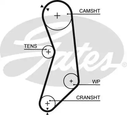 Gates 5319 Belt timing