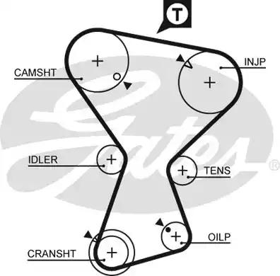 Gates 5375XS Belt timing