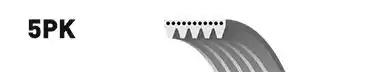 Gates 5PK1013 Belt v Gates 5PK1013 Belt v