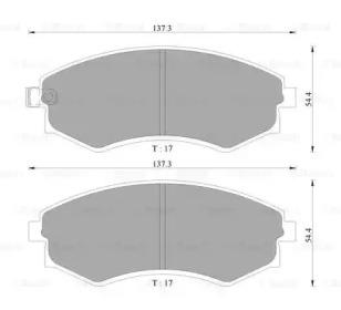 Bosch 0 986 AB9 038 Brake pads