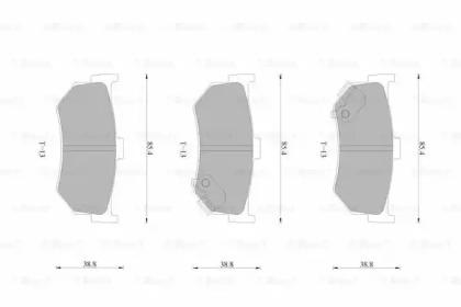 Bosch 0 986 AB9 254 Brake pads