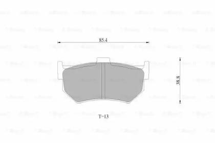 Bosch 0 986 AB9 310 Brake pads