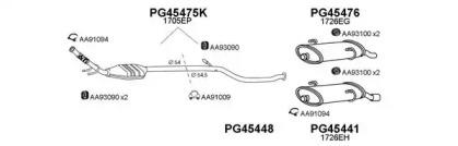 Veneporte 450043 Глушник вихлопних газів кінцевий Veneporte 450043 Глушник вихлопних газів кінцевий
