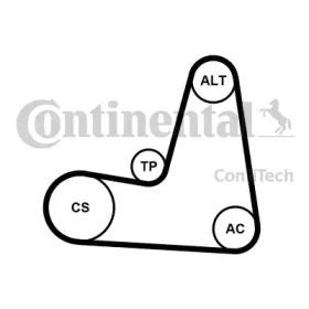 Contitech 6PK1130K2 Ремінь поліклиновий Contitech 6PK1130K2 Ремінь поліклиновий
