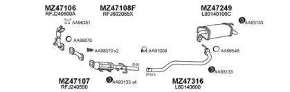 Veneporte 470101 Глушник вихлопних газів кінцевий Veneporte 470101 Глушник вихлопних газів кінцевий