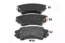 Japanparts PA-W16AF Brake pads