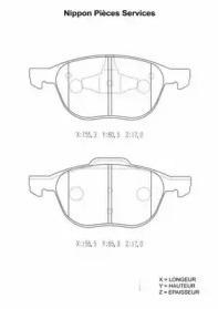 NPS M360A12 Колодки гальмівні NPS M360A12 Колодки гальмівні
