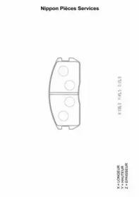 NPS M360I24 Колодки тормозные NPS M360I24 Колодки тормозные