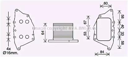 Prasco BW3572 Радіатор масляний Prasco BW3572 Радіатор масляний
