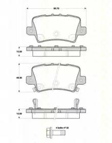 Triscan 811040012 Brake pads