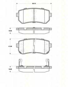 Triscan 811043032 Колодки гальмівні