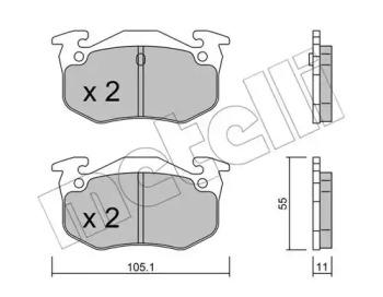 Metelli 22-0038-0 Brake pads