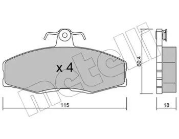 Metelli 22-0039-0 Brake pads Metelli 22-0039-0 Brake pads