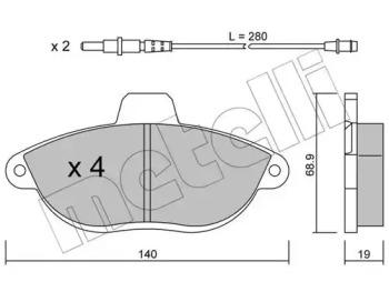 Metelli 22-0105-0 Brake pads Metelli 22-0105-0 Brake pads