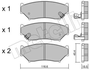Metelli 22-0136-0 Brake pads Metelli 22-0136-0 Brake pads
