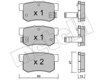Metelli 22-0173-0 Колодки гальмівні