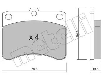 Metelli 22-0201-0 Brake pads Metelli 22-0201-0 Brake pads