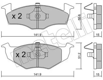 Metelli 22-0206-2 Brake pads Metelli 22-0206-2 Brake pads