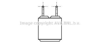 Ava OL6114 Радіатор обігрівача салону Ava OL6114 Радіатор обігрівача салону