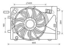 Ava OL7673 Fan and motor assy Ava OL7673 Fan and motor assy