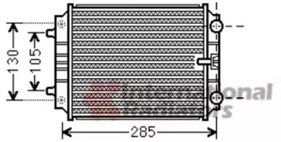 Van Wezel 03002299 Радіатор охолодження двигуна