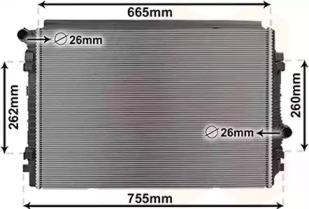 Van Wezel 03012711 Радіатор охолодження двигуна Van Wezel 03012711 Радіатор охолодження двигуна