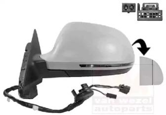 Van Wezel 0307807 Outer mirror assy Van Wezel 0307807 Outer mirror assy