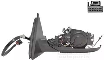 Van Wezel 0307859 Outer mirror assy