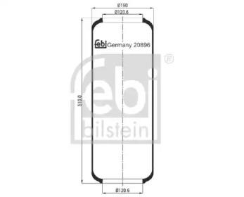 Febi 20896 Пневмоподушка Febi 20896 Пневмоподушка