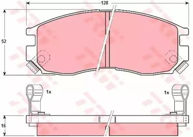 TRW GDB1128 Brake pads TRW GDB1128 Brake pads