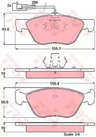 TRW GDB1338 Brake pads TRW GDB1338 Brake pads