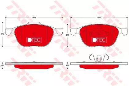 TRW GDB1583DTE Brake pads TRW GDB1583DTE Brake pads